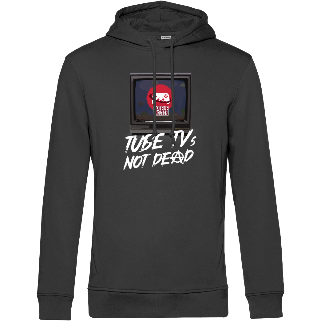 Spielewelten Spielewelten - Not Dead Sweatshirt B&C HOODED INSPIRE - schwarz