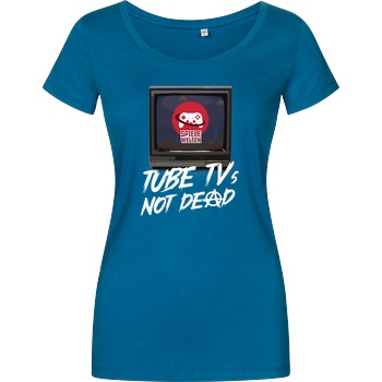 Spielewelten Spielewelten - Not Dead T-Shirt Damenshirt petrol