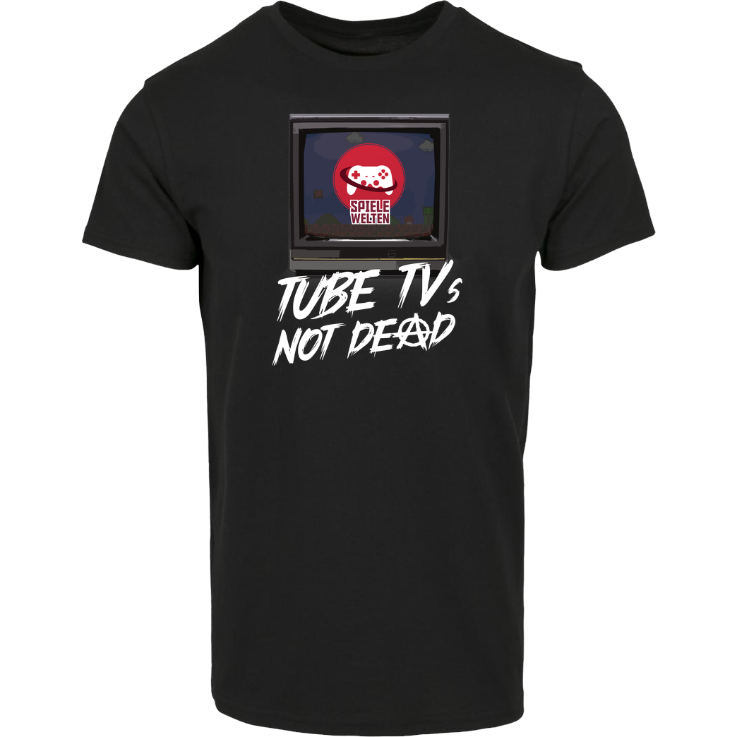 Spielewelten Spielewelten - Not Dead T-Shirt Hausmarke T-Shirt  - Schwarz