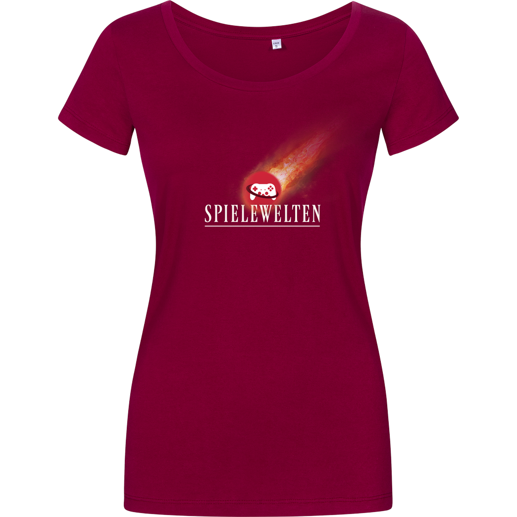 Spielewelten Spielewelten - Spielewelten Fantasy T-Shirt Damenshirt berry