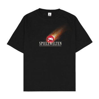 Spielewelten - Spielewelten Fantasy Oversize T-Shirt - Schwarz