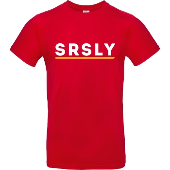SRSLY SRSLY - Logo T-Shirt B&C EXACT 190 - Rot