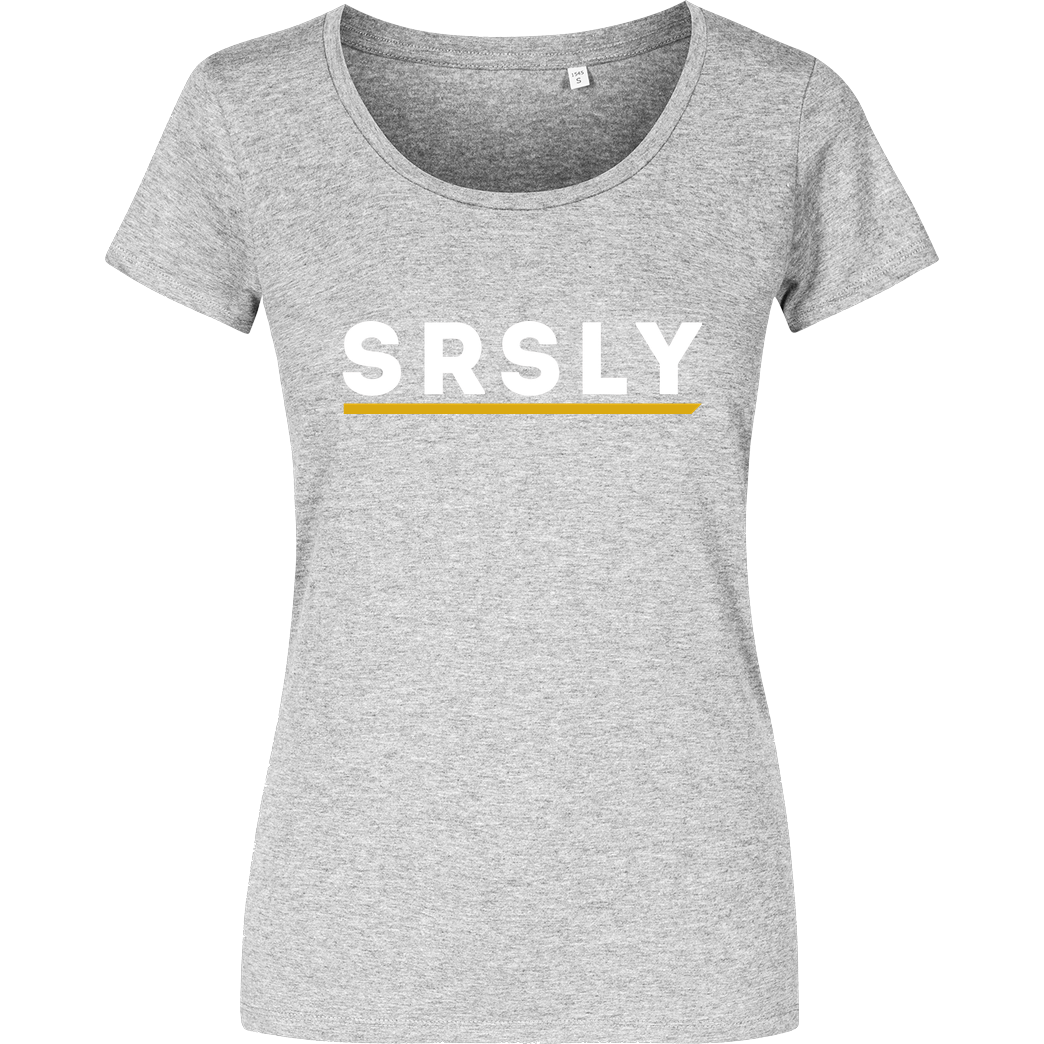 SRSLY SRSLY - Logo T-Shirt Damenshirt heather grey