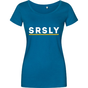 SRSLY SRSLY - Logo T-Shirt Damenshirt petrol