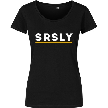 SRSLY SRSLY - Logo T-Shirt Damenshirt schwarz