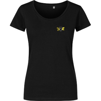 byStegi Stegi - Don't Cross T-Shirt Damenshirt schwarz