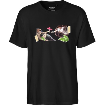 byStegi Stegi - Erschaffung T-Shirt Fairtrade T-Shirt - schwarz