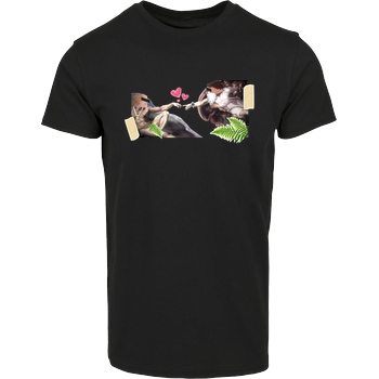 byStegi Stegi - Erschaffung T-Shirt Hausmarke T-Shirt  - Schwarz