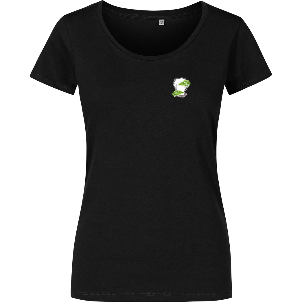 byStegi Stegi - Green Mind T-Shirt Damenshirt schwarz