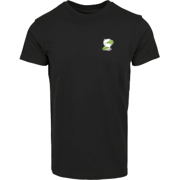 byStegi Stegi - Green Mind T-Shirt Hausmarke T-Shirt  - Schwarz
