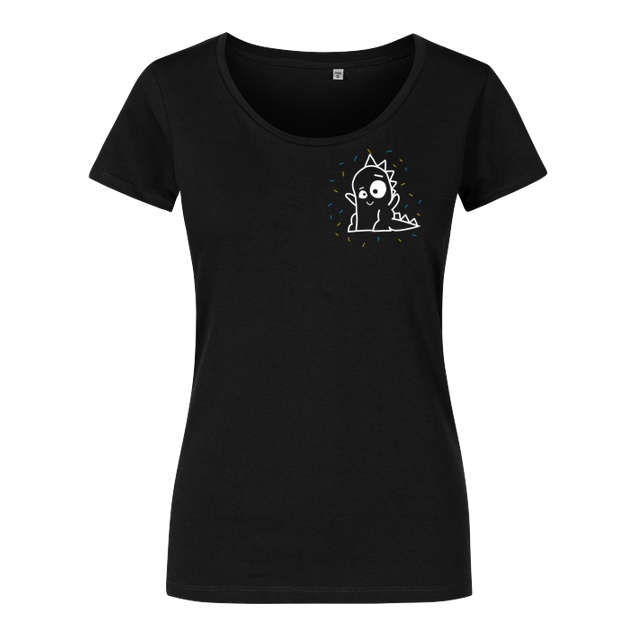 byStegi - Stegi - Happy Shirt - T-Shirt - Damenshirt schwarz