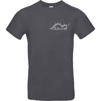 byStegi Stegi - Sleeping Shirt T-Shirt B&C EXACT 190 - Dark Grey
