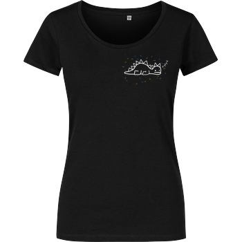 byStegi Stegi - Sleeping Shirt T-Shirt Damenshirt schwarz