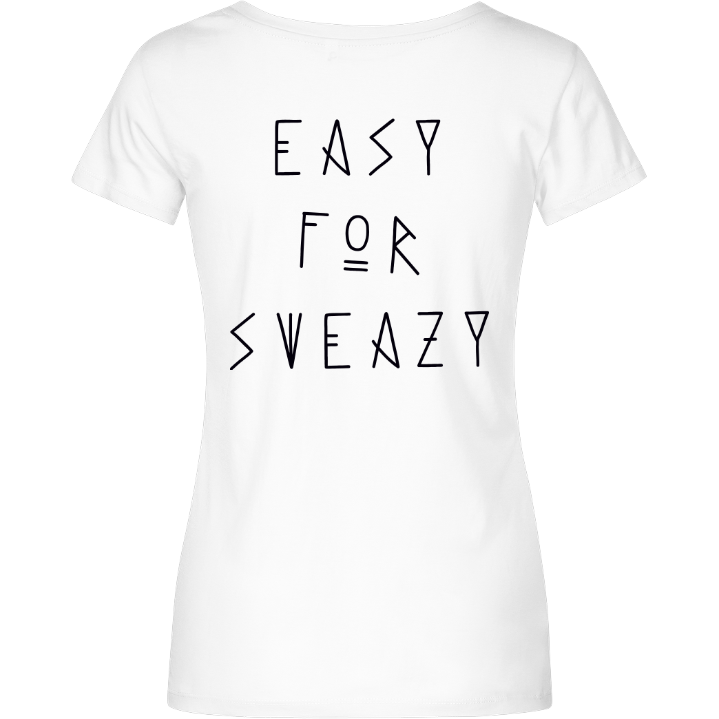 SweazY Sweazy - Easy 4 T-Shirt Damenshirt weiss