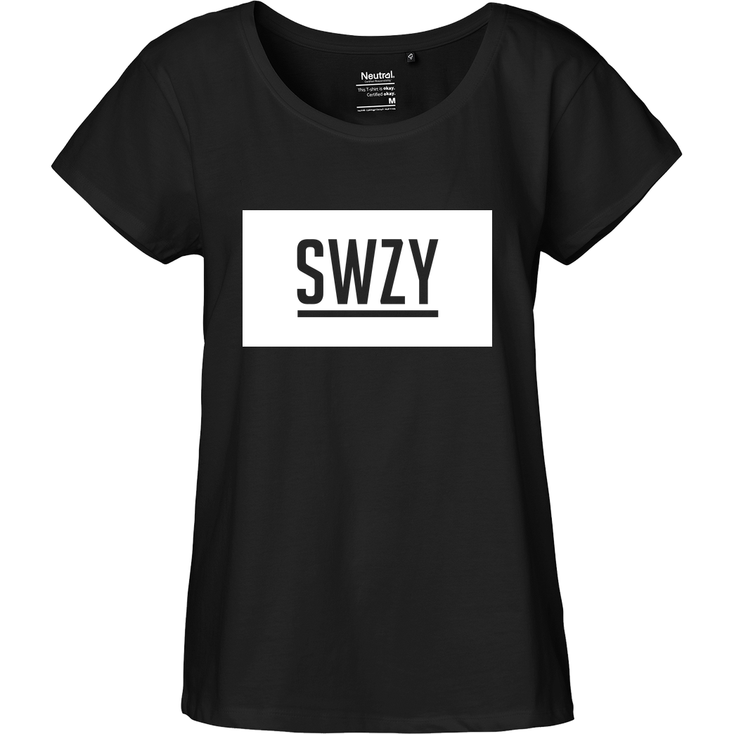 None Sweazy - SWZY T-Shirt Fairtrade Loose Fit Girlie - schwarz