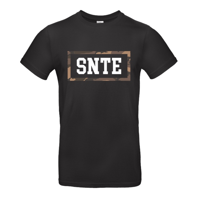SYNTE - Synte - Camo Logo - T-Shirt - B&C EXACT 190 - Schwarz