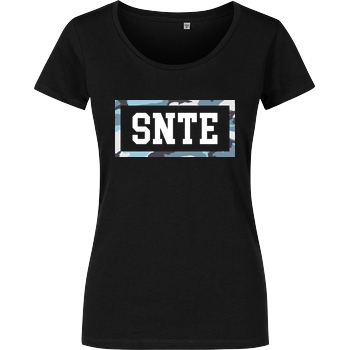 SYNTE Synte - Camo Logo T-Shirt Damenshirt schwarz