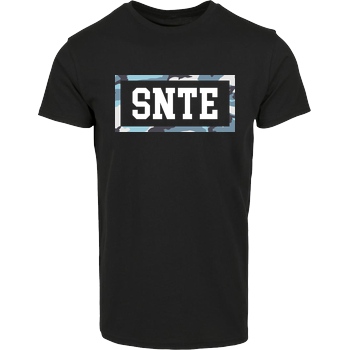 SYNTE Synte - Camo Logo T-Shirt Hausmarke T-Shirt  - Schwarz