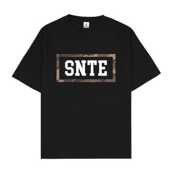 SYNTE Synte - Camo Logo T-Shirt Oversize T-Shirt - Schwarz
