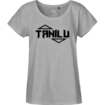 Tanilu TaniLu Logo T-Shirt Fairtrade Loose Fit Girlie - heather grey