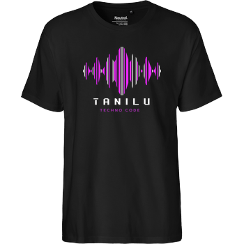 TaniLu - Waves Fairtrade T-Shirt - schwarz