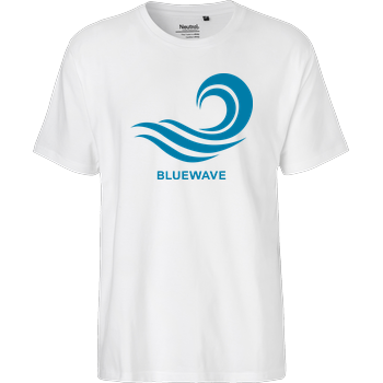 Team Prismatic - Blue Wave Fairtrade T-Shirt - weiß