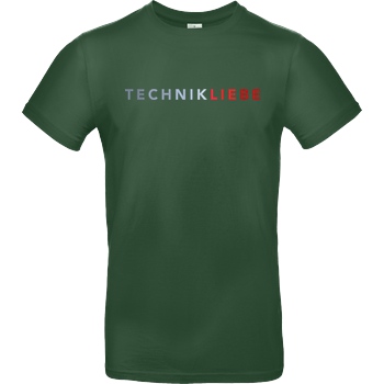 Technikliebe Technikliebe - 02 T-Shirt B&C EXACT 190 - Flaschengrün