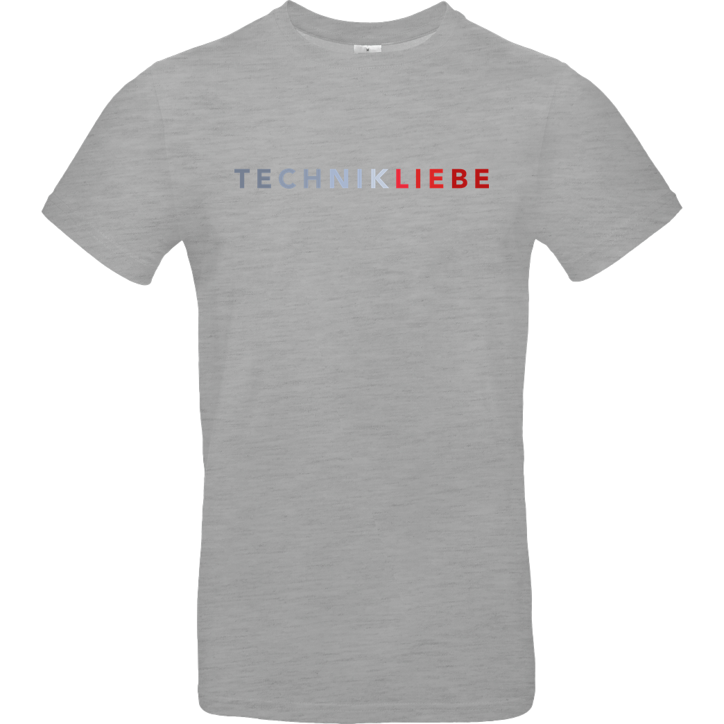 Technikliebe Technikliebe - 02 T-Shirt B&C EXACT 190 - heather grey