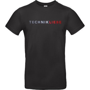 Technikliebe Technikliebe - 02 T-Shirt B&C EXACT 190 - Schwarz