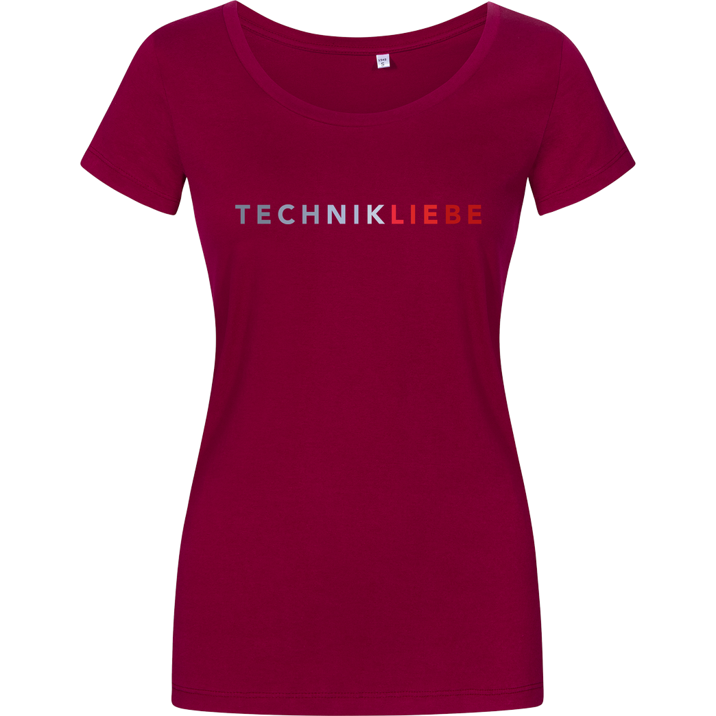 Technikliebe Technikliebe - 02 T-Shirt Damenshirt berry