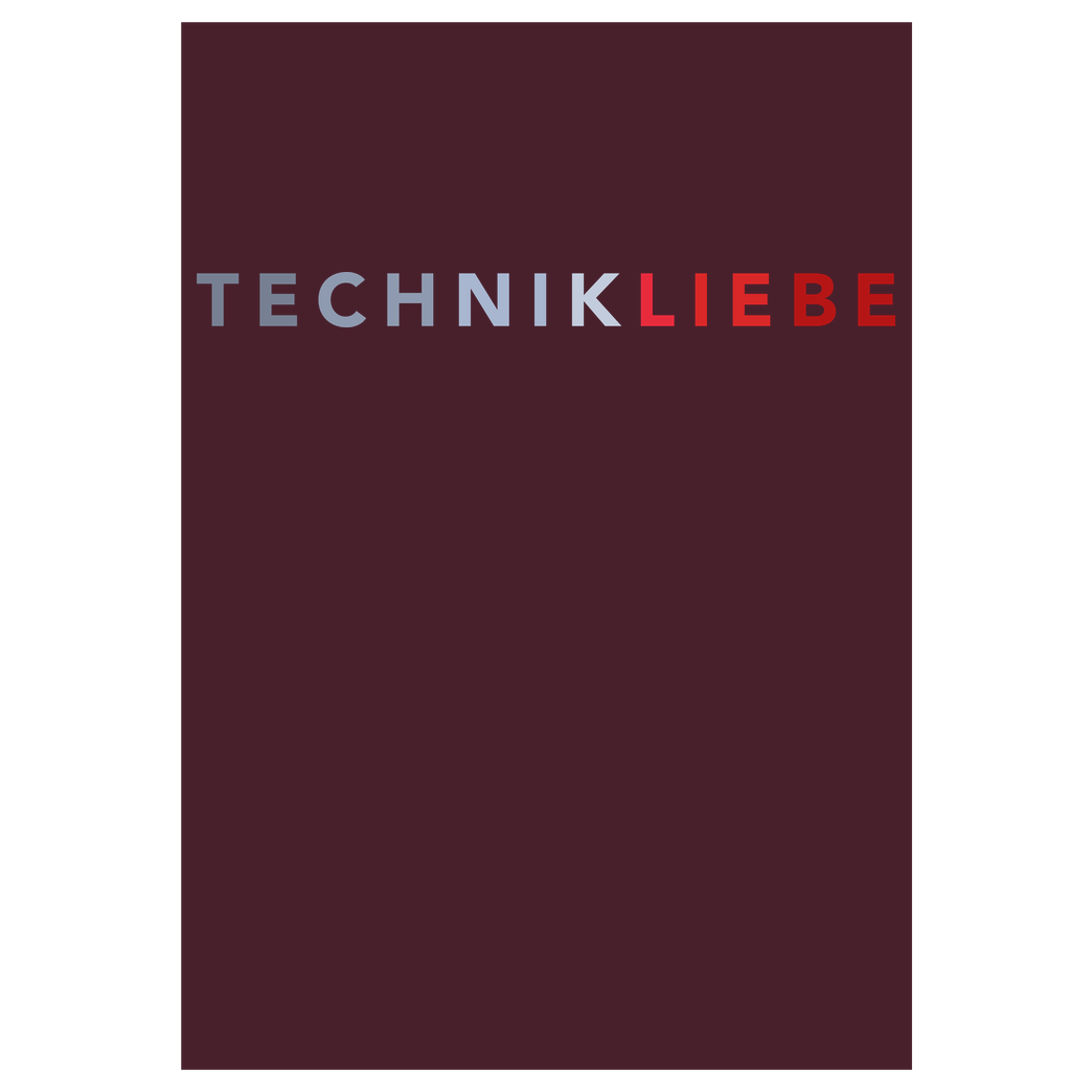 Technikliebe Technikliebe - 02 Druck Kunstdruck bordeaux