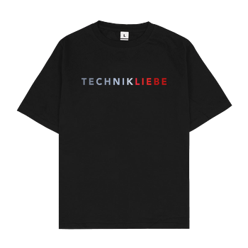 Technikliebe - 02 Oversize T-Shirt - Schwarz