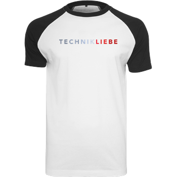 Technikliebe - 02 Raglan-Shirt weiß
