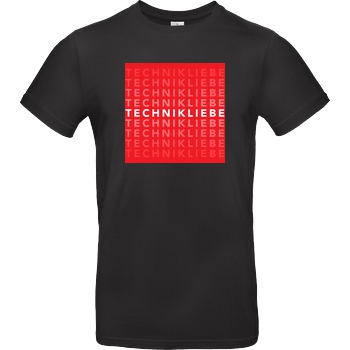 Technikliebe Technikliebe - 03 T-Shirt B&C EXACT 190 - Schwarz