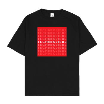 Technikliebe - 03 Oversize T-Shirt - Schwarz