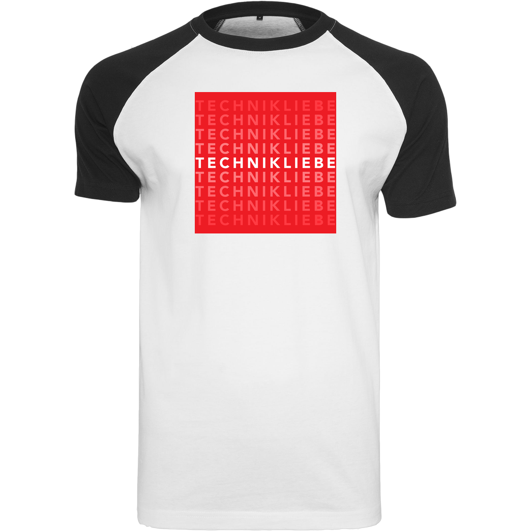 Technikliebe Technikliebe - 03 T-Shirt Raglan-Shirt weiß