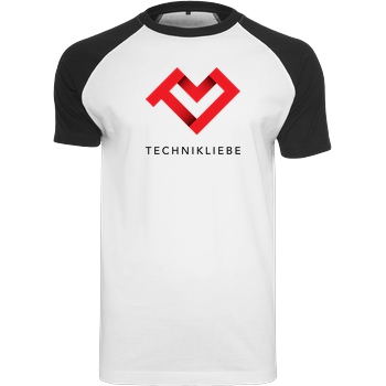 Technikliebe Technikliebe - 05 T-Shirt Raglan-Shirt weiß