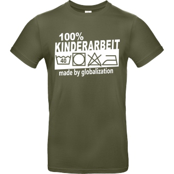 Teken Teken - Kinderarbeit T-Shirt B&C EXACT 190 - Khaki