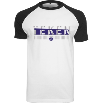 Teken Teken - Logo T-Shirt Raglan-Shirt weiß