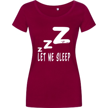 Tescht Tescht - Let me Sleep T-Shirt Damenshirt berry