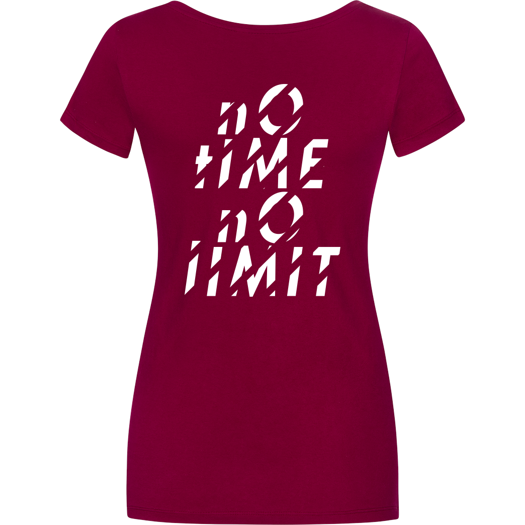 Tescht Tescht  - no time no limit T-Shirt Damenshirt berry