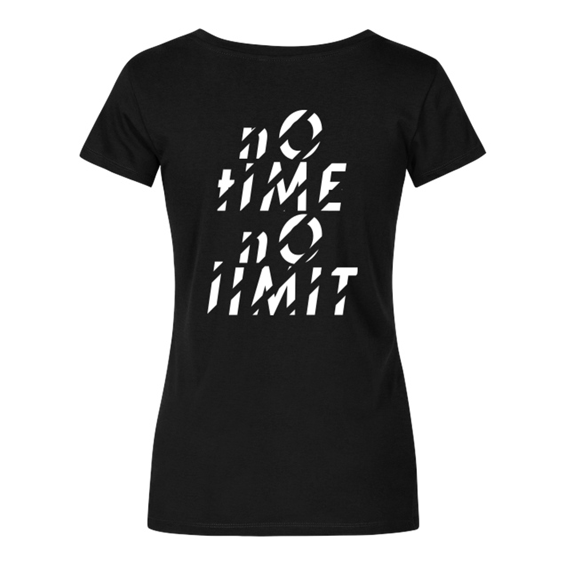 Tescht - Tescht  - no time no limit - T-Shirt - Damenshirt schwarz
