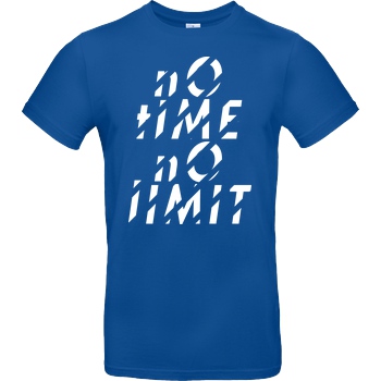 Tescht Tescht  - no time no limit front T-Shirt B&C EXACT 190 - Royal