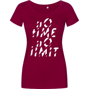 Tescht Tescht  - no time no limit front T-Shirt Damenshirt berry
