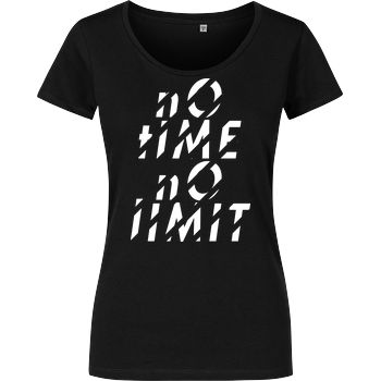 Tescht  - no time no limit front Damenshirt schwarz