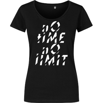 Tescht Tescht  - no time no limit front T-Shirt Damenshirt schwarz
