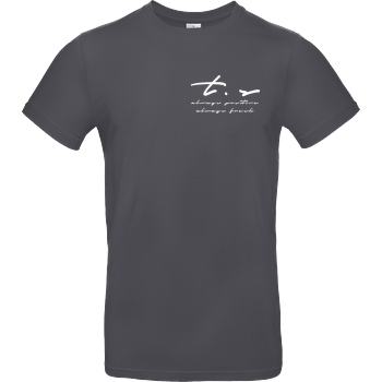 Tescht Tescht - Signature Pocket T-Shirt B&C EXACT 190 - Dark Grey