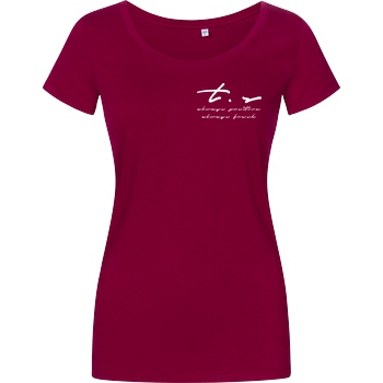 Tescht Tescht - Signature Pocket T-Shirt Damenshirt berry