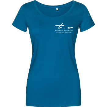 Tescht Tescht - Signature Pocket T-Shirt Damenshirt petrol