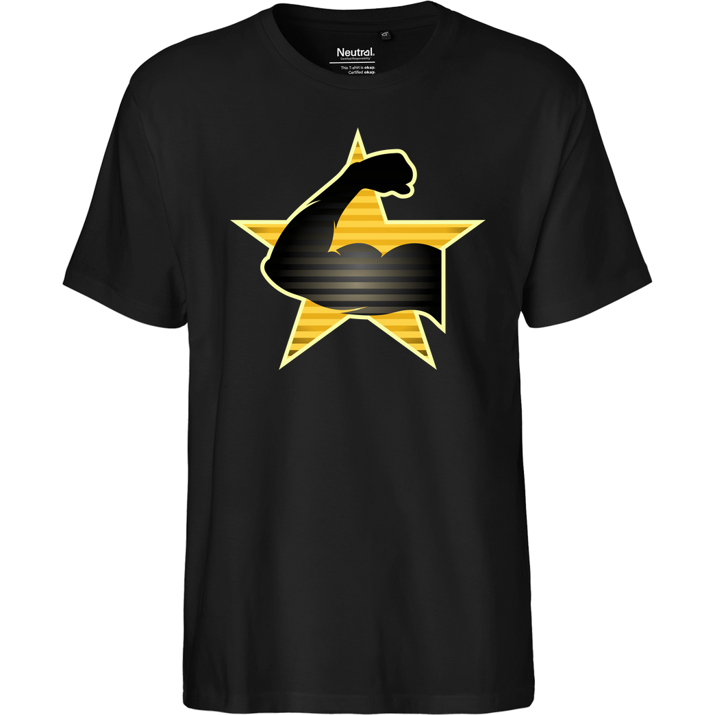 Tezzko Tezzko - Army T-Shirt Fairtrade T-Shirt - schwarz